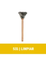 Cepillo Dremel de Acero Inoxidable de 12,7mm para limpiar (531)