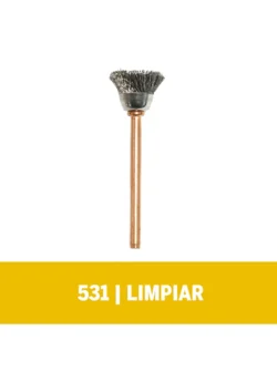 Cepillo Dremel de Acero Inoxidable de 12,7mm para limpiar (531)