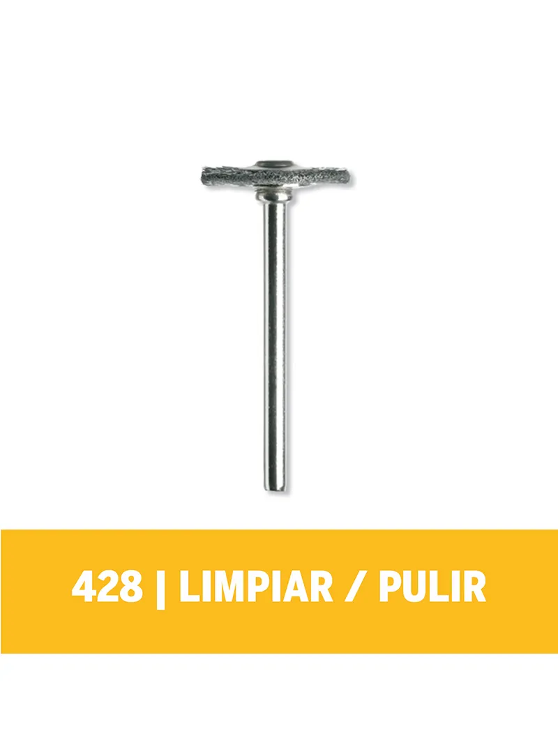 Cepillo de Acero al carbón Dremel de 19,1mm (428) Cepillo de Acero al carbón Dremel de 19,1mm (428)