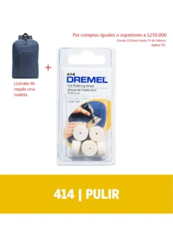 Disco de Fieltro Dremel para Pulir De 12,7mm (414)