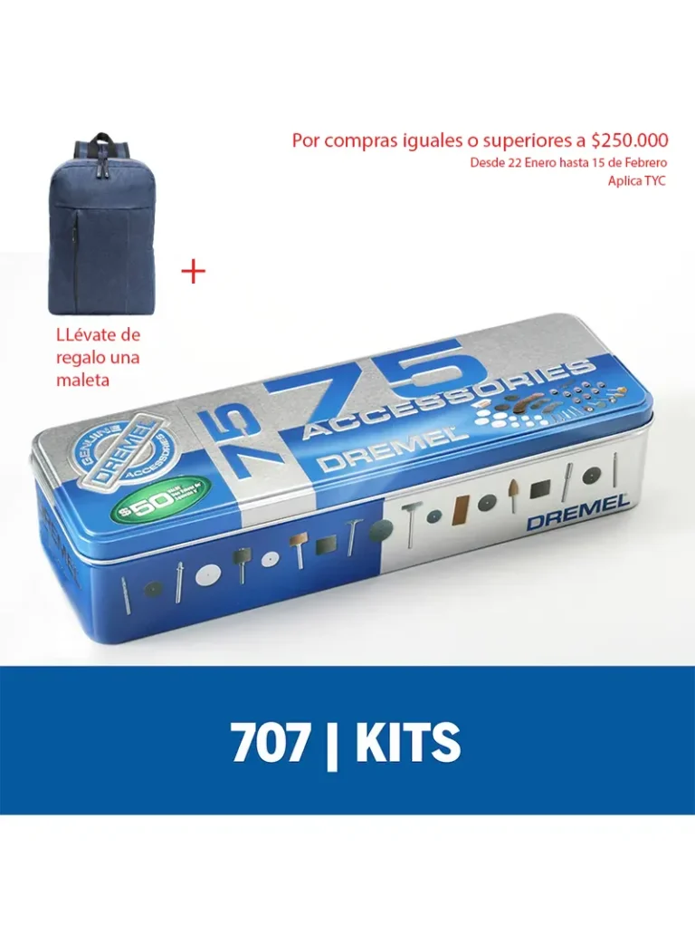 Dremel Kit con 75 Accesorios Para Mototool (707)