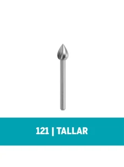 Fresa De Tallado Dremel de Punta Llama de Fuego de 6,4mm (121)