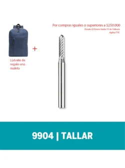 Fresa Dremel de Tallado Cilindrica de Punta Redondada de 2,4mm (9904)