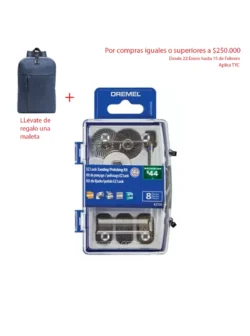 Kit Dremel con 8 Accesorios para lijar y pulir (EZ726-01)