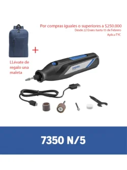 Mototool Dremel 7350 Inalámbrico con 5 Accesorios