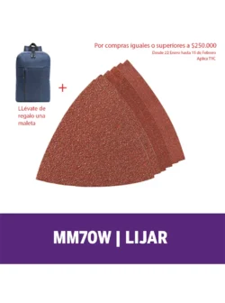 Papel de lija para Dremel Multi-Max con 6 (P60, P120 y P240) M70W
