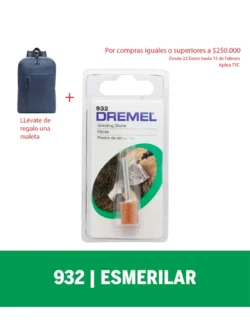 Piedra de esmerilado Dremel formato cuadrado de 9,5mm (932)