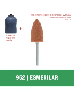 Piedra de esmerilado Dremel formato oval de 9,5mm (952)
