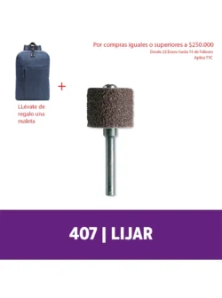 Tambor de lija Dremel Grano 60 y mandril 13mm (407)