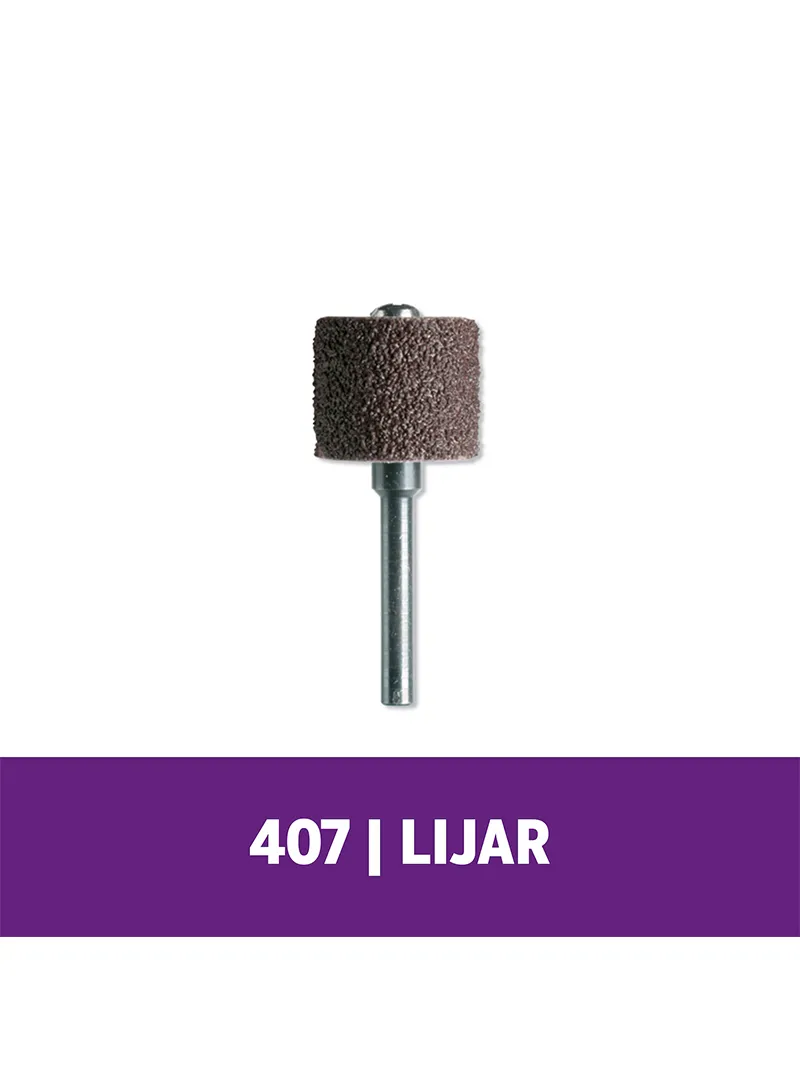 Tambor de lija Dremel Grano 60 y mandril 13mm (408) Tambor de lija Dremel Grano 60 y mandril 13mm (407)