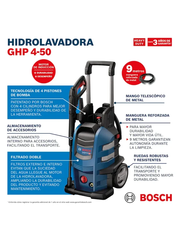 HIDROLAVADORA DE ALTA PRESION GHP4-50 BOSCH