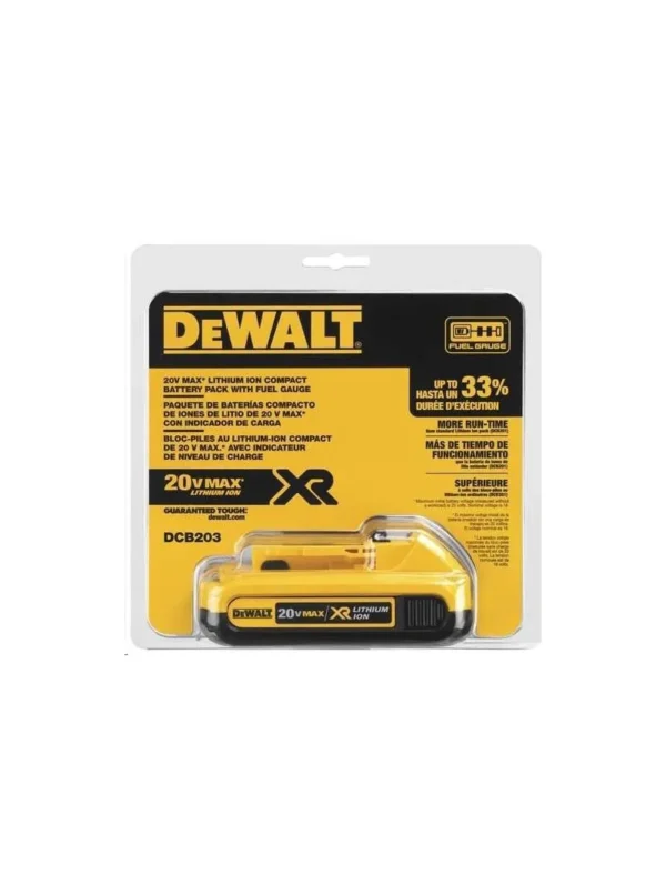 BATERÍA RECARGABLE 20V 2AH DEWALT DCB203