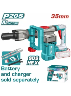 DEMOLEDOR INALÁMBRICO 16J HEXAGONAL TOTAL TDBLI20358