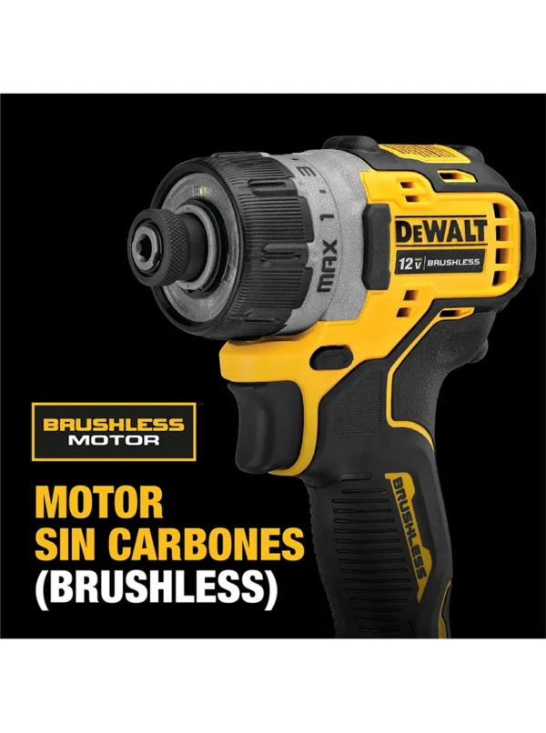 DESTORNILLADOR INALÁMBRICO 12V BRUSHLESS DEWALT DCF601B-B3
