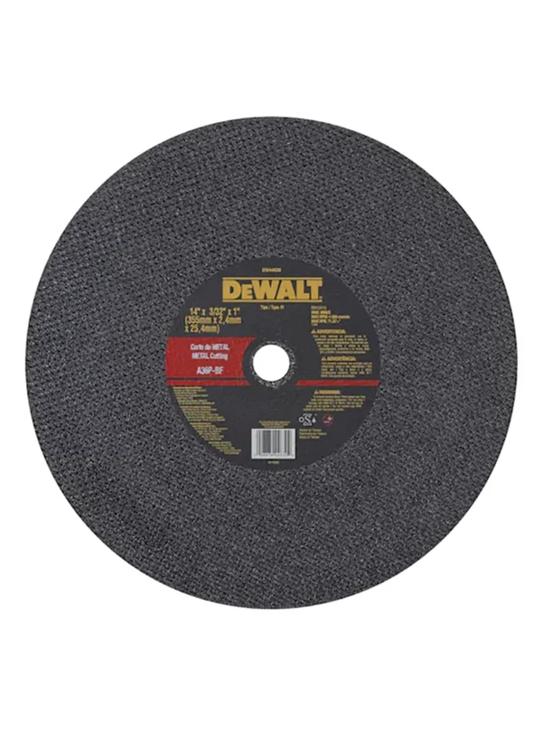DISCO CORTE METAL PARA TRONZADORA T 1 16" X 3/32" X 1" DEWALT DW44660
