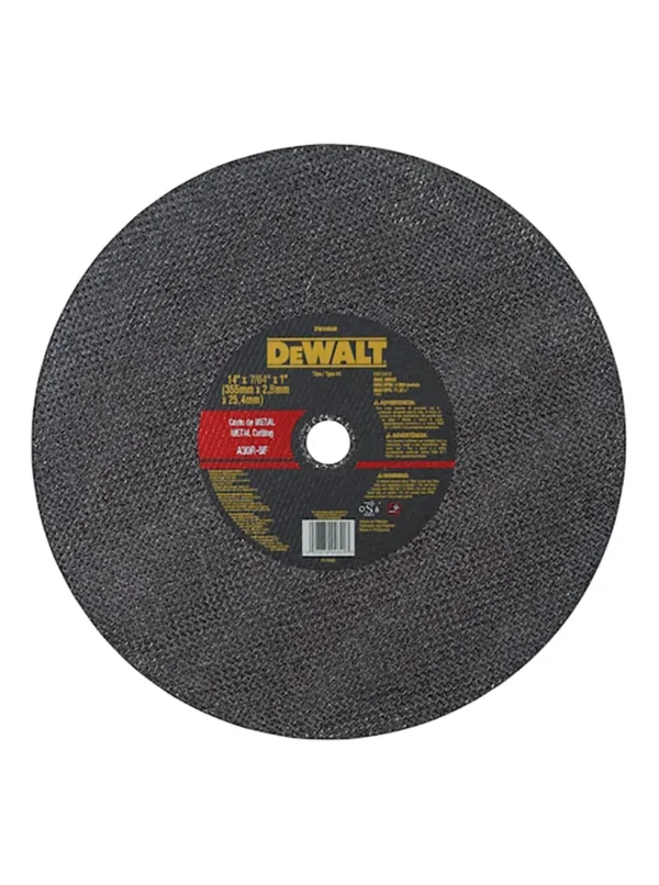 DISCO CORTE METAL TRONZADORA 14 DEWALT DW44640