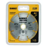 DISCO DIAMANTADO SEGMENTADO MULTIPROPÓSITO 4.1/2" DEWALT DW47452HP