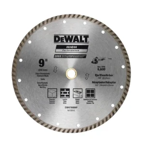 DISCO DIAMANTADO TURBO MATER DURO 9" DW47900HP