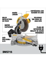 ACOLILLADORA INDUSTRIAL 12" DEWALT DWS715-B3A