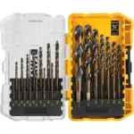 JUEGO DE 21 BROCAS HSS 1/16" A 1/2" DEWALT DWA1181