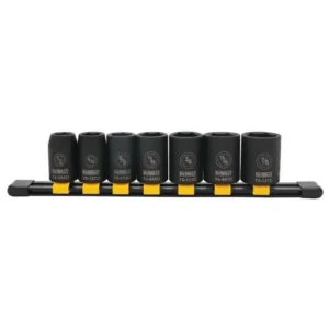 JUEGO DE 7 LLAVES COPA DE IMPACTO 12 13 A 19mm DEWALT DWMT744530SP