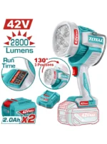 LINTERNA INALÁMBRICA 2800 LUMENS 42V + 2 BATERÍA 2Ah TOTAL UTWLI42896
