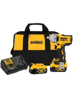 LLAVE DE IMPACTO INALÁMBRICA 20V 1/2" 2 BATERÍAS + CARGADOR DEWALT DCF891P2