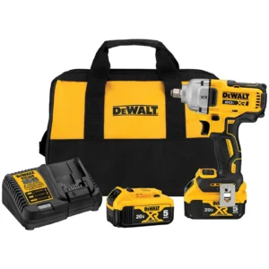 LLAVE DE IMPACTO INALÁMBRICA 20V 1/2" 2 BATERÍAS + CARGADOR DEWALT DCF891P2