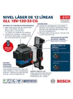 NIVEL LÁSER VERDE GLL18V 120 33 CG BOSCH