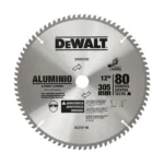 SIERRA CIRCULAR TUNGSTENO PARA ALUMINIO 12 X 80 DEWALT DWA03230