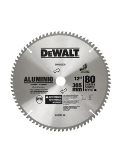 SIERRA CIRCULAR TUNGSTENO PARA ALUMINIO 12 X 80 DEWALT DWA03230