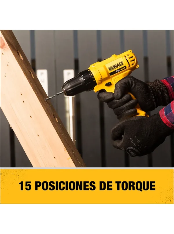 TALADRO INALÁMBRICO 12V 2 BATERÍAS + CARGADOR 12V DEWALT DCD700C2-B3