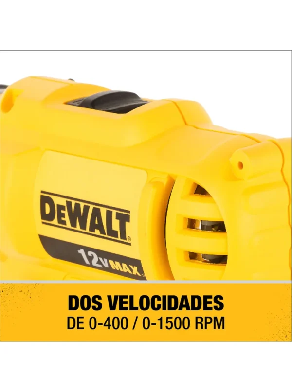TALADRO INALÁMBRICO 12V 2 BATERÍAS + CARGADOR 12V DEWALT DCD700C2-B3