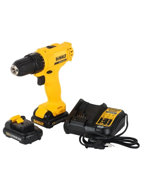 TALADRO INALÁMBRICO 12V 2 BATERÍAS + CARGADOR 12V DEWALT DCD700C2-B3