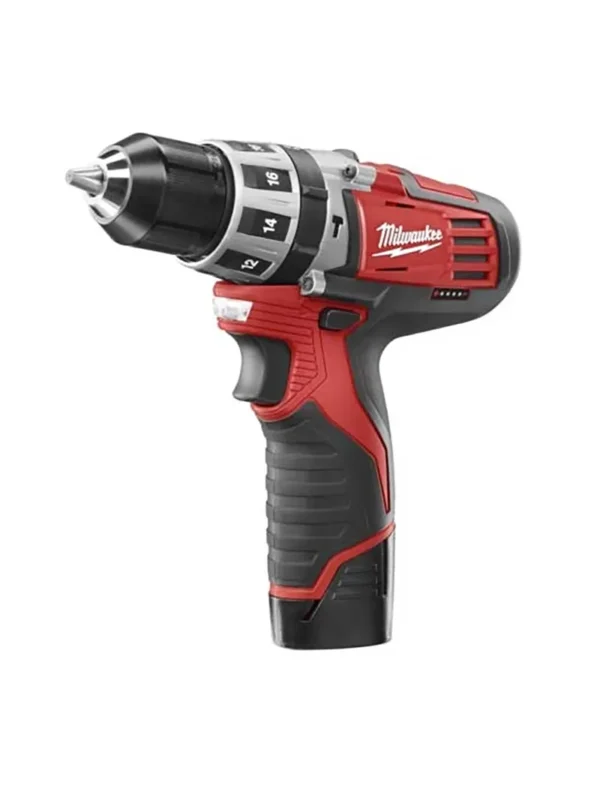 TALADRO PERCUTOR 38 12V 2VEL + BATERÍAS Y CARGADOR MILWAUKEE 2411-22