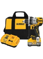 TALADRO INALÁMBRICO PERCUTOR 12 + BATERÍA 8Ah + CARGADOR DEWALT DCD1007WWIT-B3