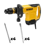 demoledor SDS Max 1700W DeWalt D25881K-B3 con cinceles plano y agudo para demolición