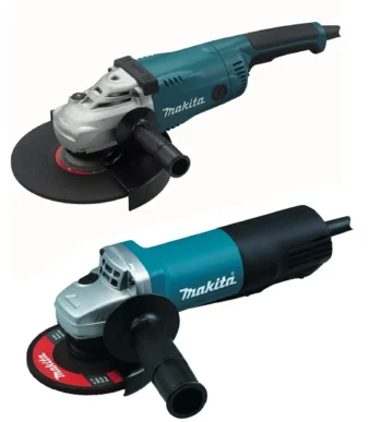 pulidora 9 pulgadas Makita GA9020 con pulidora 4 1/2 pulgadas Makita 9557HPG