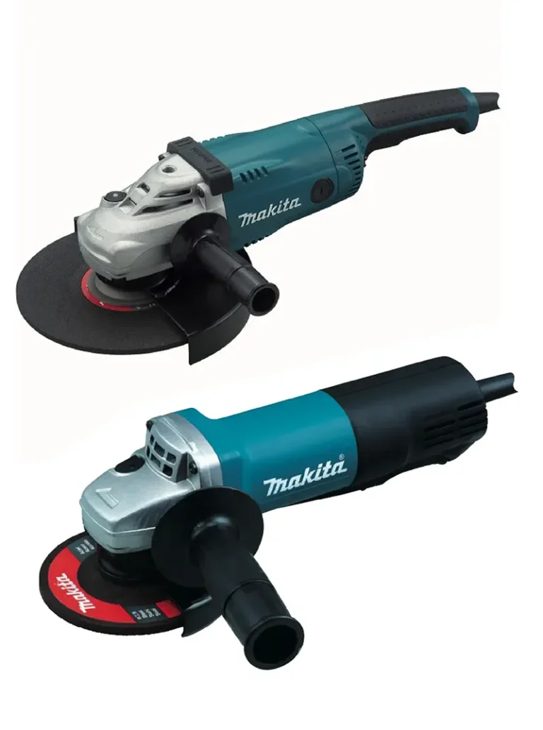 pulidora 9 pulgadas Makita GA9020 con pulidora 4 1/2 pulgadas Makita 9557HPG