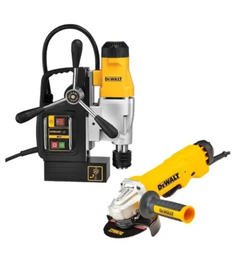 taladro base magnética 1200W DeWalt DWE1622K-B3 con pulidora DWE4314