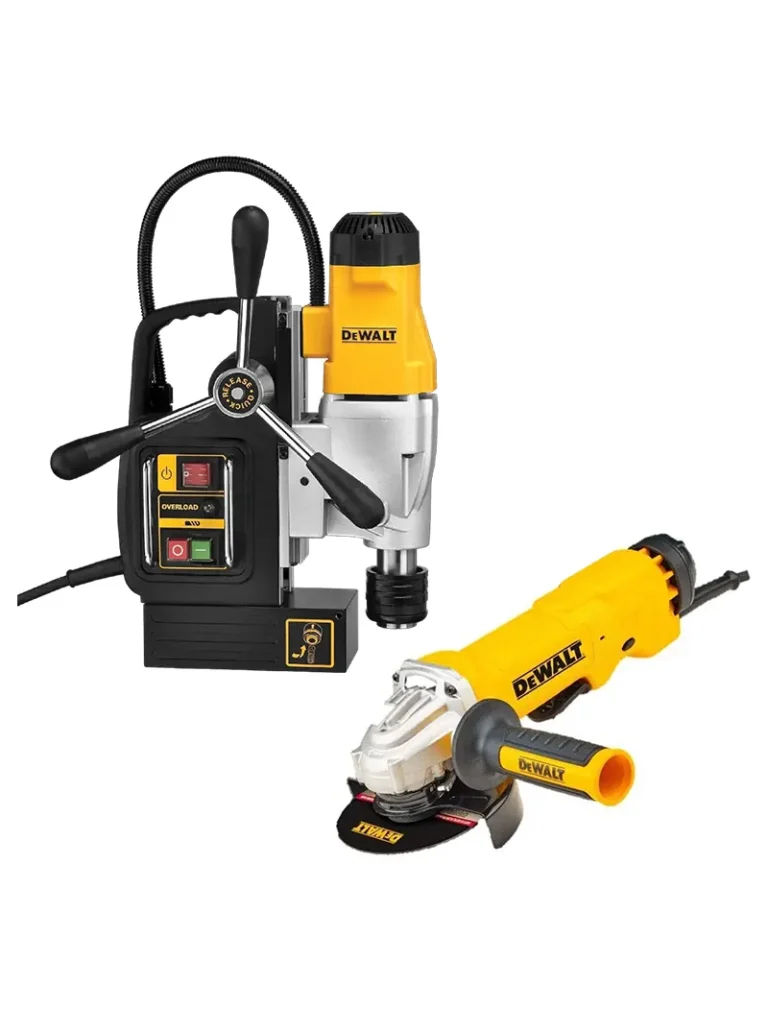 taladro base magnética 1200W DeWalt DWE1622K-B3 con pulidora DWE4314