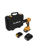 kit taladro inalámbrico percutor 21V Furius FBD2150K con 2 baterías