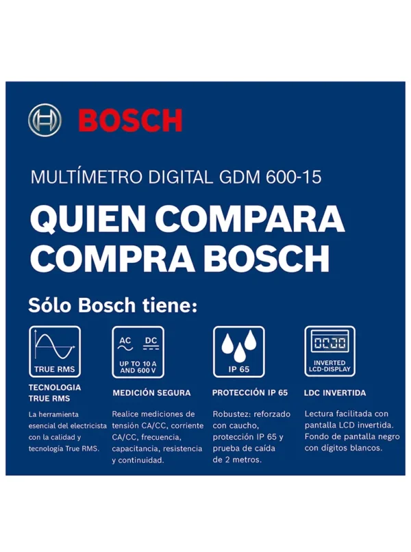 MULTIMETRODIGITAL BOSCH GDM 600-15