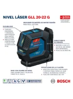 NIVEL LASER GLL 20-22 G 20M BASE MAGNETICA BOSCH