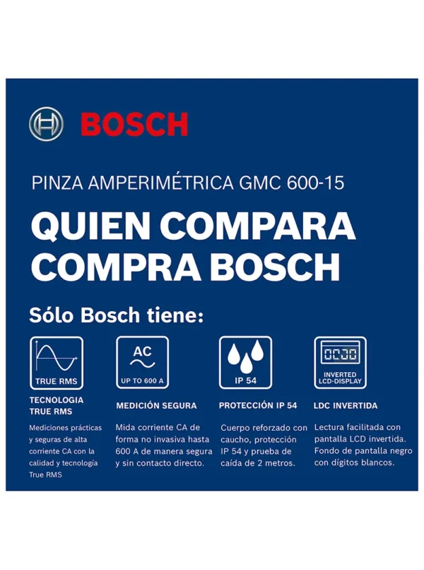 PINZA AMPERIMETRICA BOSCH GMC 600-15