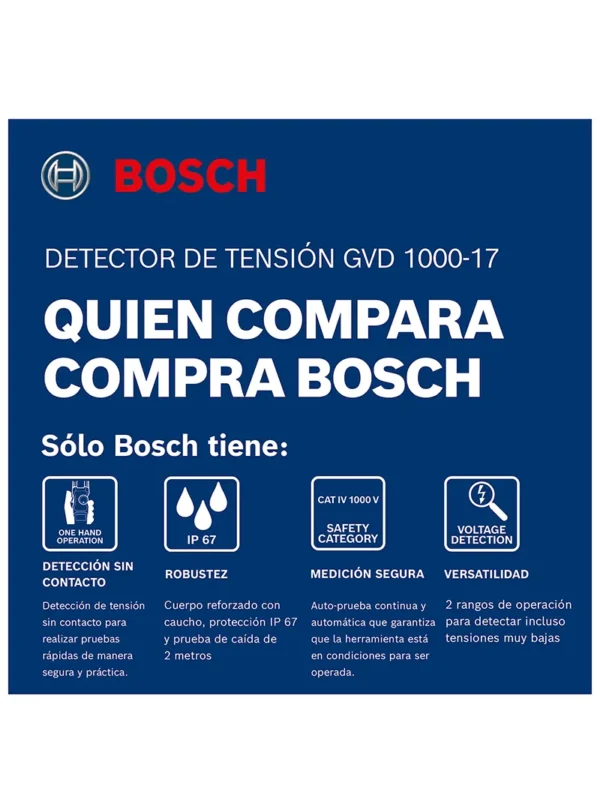 PROBADOR DE TENSION BOSCH GVD 1000-17