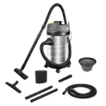 Aspiradora Karcher Nt301 Color Acero Inoxidablegrisnegro