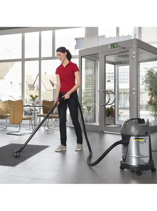 Aspiradora Karcher Nt301 Color Acero Inoxidablegrisnegro