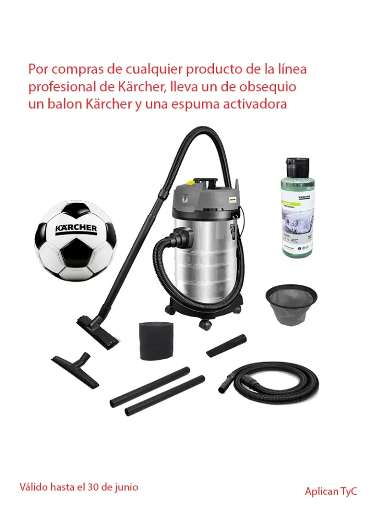 Aspiradora Karcher Nt301 Color Acero Inoxidablegrisnegro (5)