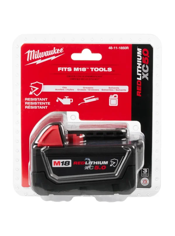BATERÍA ION LITHIUM 18V 5.0 AMP MILWAUKEE 48-11-1850